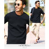 ブラック | ◆ワッフルクルーネック半袖Tシャツ◆カットソー Tシャツ メンズ | JIGGYS SHOP