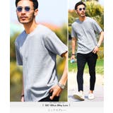 ミックスグレー | ◆ワッフルクルーネック半袖Tシャツ◆カットソー Tシャツ メンズ | JIGGYS SHOP