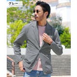 グレー | ◆roshell シアサッカー スリムテーラードジャケット◆サマージャケット | JIGGYS SHOP