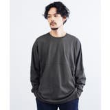 チャコールグレー | 吸汗速乾 ロンT メンズ◆切り替えクルーネックドルマンロンT◆Tシャツ | JIGGYS SHOP