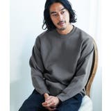 チャコールグレー | クルーネック ニット ワッフル編み | JIGGYS SHOP