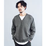 チャコールグレー | カーディガン メンズ ニット◆パフカルウォッシュミラノリブカーデ◆cardigan | JIGGYS SHOP