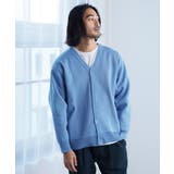 スモークブルー | カーディガン メンズ ニット◆パフカルウォッシュミラノリブカーデ◆cardigan | JIGGYS SHOP