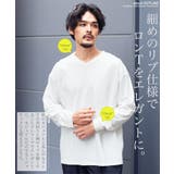 吸汗速乾 ロンT メンズ◆ルーズフィットVネックロンT◆Tシャツ | JIGGYS SHOP | 詳細画像2 