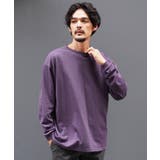 ヴィンテージパープル | 吸汗速乾 ロンT メンズ◆ルーズフィットクルーネックロンT◆Tシャツ | JIGGYS SHOP