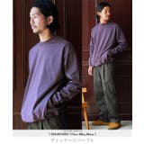 ヴィンテージパープル | 吸汗速乾 ロンT メンズ◆ルーズフィットクルーネックロンT◆Tシャツ | JIGGYS SHOP