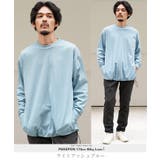ライトアッシュブルー | 吸汗速乾 ロンT メンズ◆ルーズフィットクルーネックロンT◆Tシャツ | JIGGYS SHOP