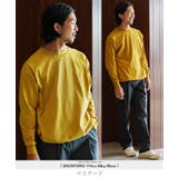マスタード | 吸汗速乾 ロンT メンズ◆ルーズフィットクルーネックロンT◆Tシャツ | JIGGYS SHOP