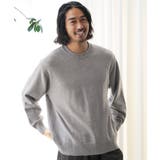 ミックスグレー | クルーネック ニット セーター | JIGGYS SHOP