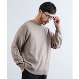 グレージュ | クルーネック ニット セーター | JIGGYS SHOP