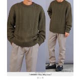 カーキ | クルーネック ニット セーター | JIGGYS SHOP