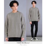グレージュ | クルーネック ニット セーター | JIGGYS SHOP