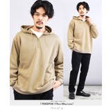 ベージュ | 裏起毛 プルオーバー ハーフジップ | JIGGYS SHOP