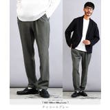 チャコールグレー | テーパード ストレッチ スラックス | JIGGYS SHOP