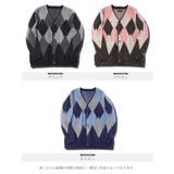 ニット カーディガン メンズ◆モヘアタッチアーガイルカーディガン◆厚手 | JIGGYS SHOP | 詳細画像2