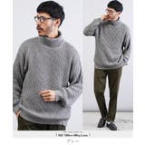 グレー | ニット タートルネック ◆ビッグワッフルタートルネックニットセーター◆メンズニット | JIGGYS SHOP