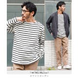 ホワイトボーダー | ボートネック ロンT メンズ | JIGGYS SHOP