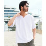Tシャツ メンズ おしゃれ◆サマーパイルキーネック半袖Tシャツ◆ひんやり | JIGGYS SHOP | 詳細画像12