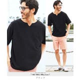 ブラック | Tシャツ メンズ おしゃれ◆サマーパイルキーネック半袖Tシャツ◆ひんやり | JIGGYS SHOP