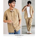 ベージュ | 半袖シャツ メンズ テックシャツ◆ポリエステルタフタ | JIGGYS SHOP