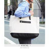 オフホワイト | バッグ メンズ トートバッグ◆キャンバス×PUレザートートバッグ◆大きめ | JIGGYS SHOP