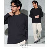 ブラック | ロンT メンズ◆クルーネックワッフルサーマルロンT◆長袖Tシャツ カットソー | JIGGYS SHOP