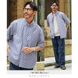 ネイビー×ホワイト | ストライプシャツ 半袖シャツ メンズ | JIGGYS SHOP