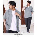 グレー | 半袖シャツ メンズ 5分袖◆楊柳オープンカラー半袖シャツ◆涼しい | JIGGYS SHOP