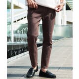 aブラウン | 9分丈 アンクルパンツ メンズ◆テーパードアンクルチノパンツ◆スリムパンツ | JIGGYS SHOP