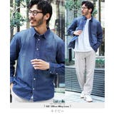 ネイビー | デニムシャツ メンズ◆6 5オンス長袖デニムシャツ◆ロングスリーブ | JIGGYS SHOP