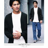 ブラック | カーディガン メンズ◆コットンカラーニットカーディガン◆cardigan | JIGGYS SHOP