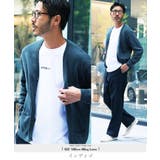 インディゴ | カーディガン メンズ◆コットンカラーニットカーディガン◆cardigan | JIGGYS SHOP