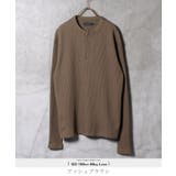 ロンT メンズ◆ヘンリーネックワッフルサーマルロンT◆長袖Tシャツ カットソー | JIGGYS SHOP | 詳細画像7