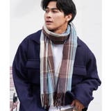 タータンブルー | マフラー チェック 大判ストール | JIGGYS SHOP