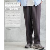 ニットパンツ パンツ メンズ◆センターシームワイドニットパンツ◆ピンタック | JIGGYS SHOP | 詳細画像3 