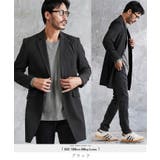 ブラック | コート メンズ チェスターコート◆TPUチェスターコート◆ロングテーラードジャケ… | JIGGYS SHOP