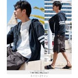 ネイビー2ライン | 接触冷感 パイル ジップアップパーカー 薄手 セットアップにも サマーパーカー | JIGGYS SHOP