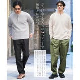 ロンT メンズ◆ヘンリーネックワッフルサーマルロンT◆長袖Tシャツ カットソー | JIGGYS SHOP | 詳細画像5 