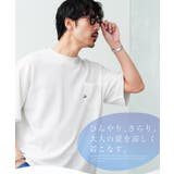 接触冷感ポケット付きとろみ刺繍半袖Tシャツ メンズ ポケT | JIGGYS SHOP | 詳細画像3 