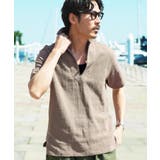 カプリシャツ メンズ 半袖シャツ◆綿パナマ織スキッパーシャツ◆大人 | JIGGYS SHOP | 詳細画像12