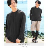 ブラック | メッシュ UVカット 接触冷感 クルーネック長袖ラッシュガード ストレッチ | JIGGYS SHOP