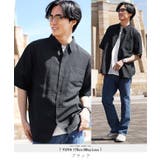 ブラック | 麻 リネンシャツ 涼しい メンズ 半袖シャツ 接触冷感半袖シャツ | JIGGYS SHOP