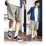 グレー | リネンライクハーフパンツ メンズ ショートパンツ ドライタッチ ゆったり | JIGGYS SHOP