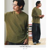 カーキ | ロンT メンズ ワッフルサーマル 長袖Tシャツ カットソー 無地 ミリタリー | JIGGYS SHOP