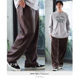 ブラウン | イージーパンツ ワイドパンツ フェイクレザージャージ | JIGGYS SHOP