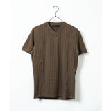 半袖Tシャツ Ｖネック ダイヤジャガードＴシャツ | JIGGYS SHOP | 詳細画像14 