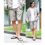 グレー | ハーフパンツ メンズ 綿麻ショートパンツ | JIGGYS SHOP