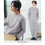 グレー | Phiten(ファイテン) リカバリーウェア ドットメッシュクルーネックロンT | JIGGYS SHOP