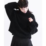 ブラック | ヤク混タートルニット | JIGGYS SHOP