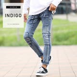 インディゴ | 定番◆roshell(ロシェル)パッチワークデニムパンツ◆ | JIGGYS SHOP